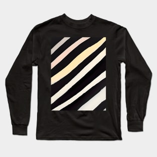 Zebra Stribes Pattern Long Sleeve T-Shirt